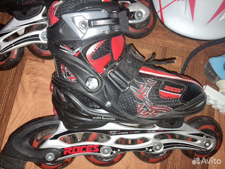 Ролики, коньки, шлем, зашита