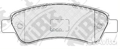 Колодки тормозные дисковые PN0475 PN0475 NiBK