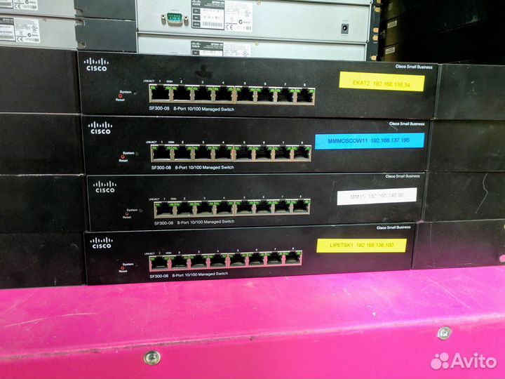 Свичи Cisco SF300-08 (8 портов, 10/100, nofan) о/р