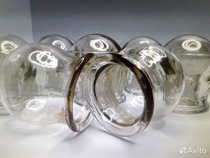 Банка медицинская огневая, стеклянная