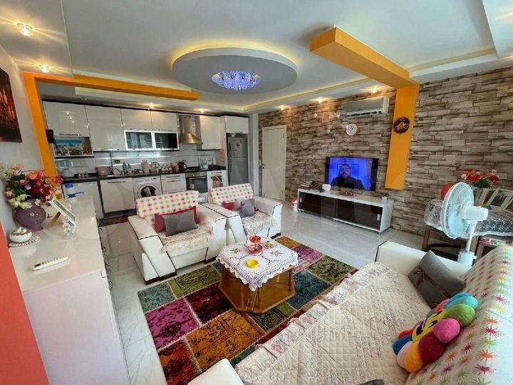 2-к. квартира, 58 м² (Турция)