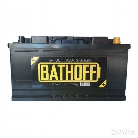 Аккумуляторная батарея 100 ампер 12в Bathoff