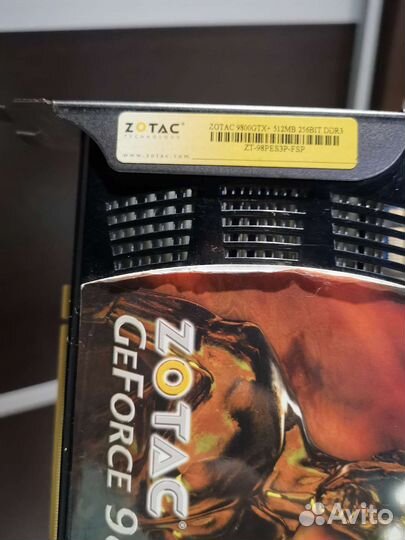 Видеокарта zotac 9800