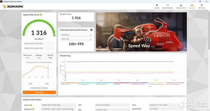 Ноутбук Lenovo Legion Y540-15IRH (81SX) - RTX 2060