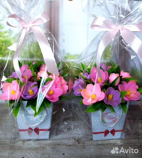 Букет из мыла ручной работы