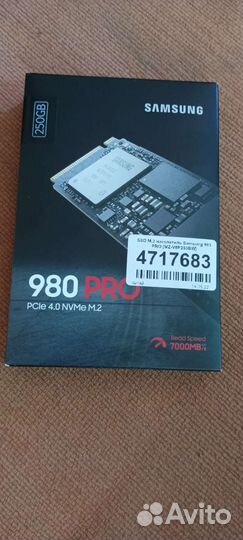 250 гб SSD M.2 Samsung 980 PRO