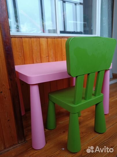 Стол и стул IKEA Mammut