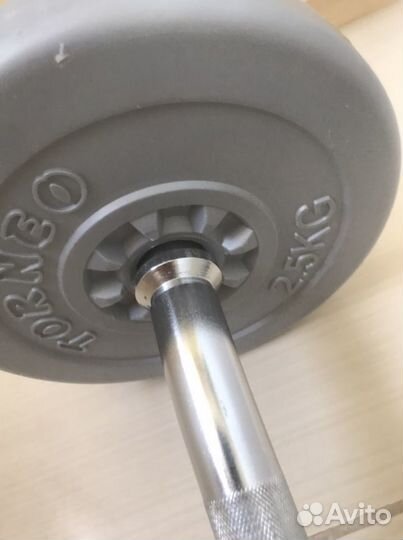 Штанга torneo и блины 2,5 и 5 кг