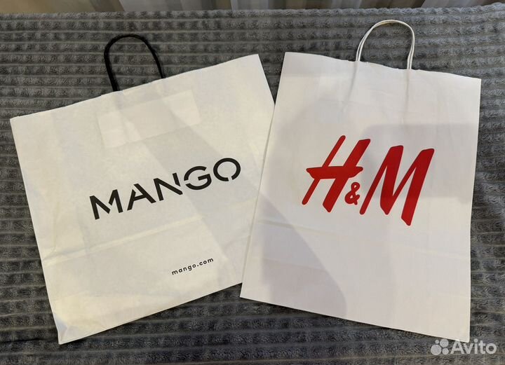 Фирменный пакет H&M и Mango