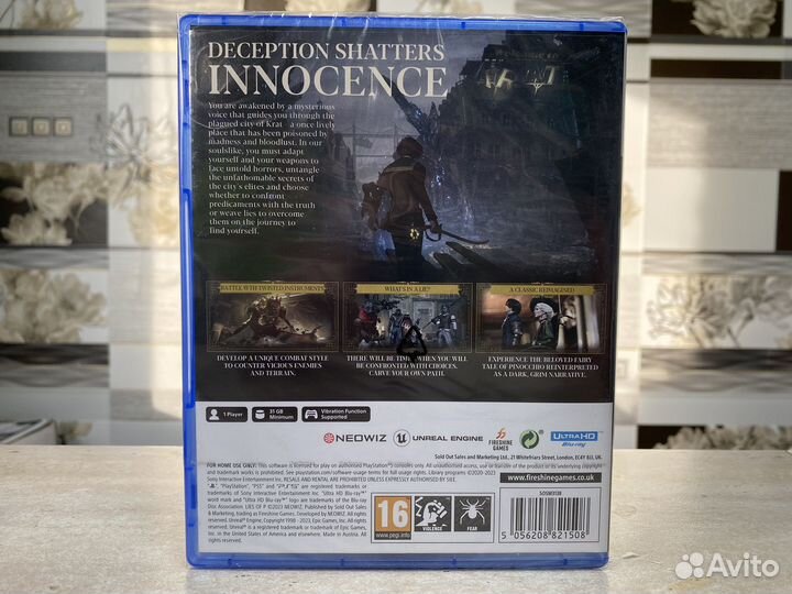 Lies Of P (Новый Диск) для Sony PS4 / PS5