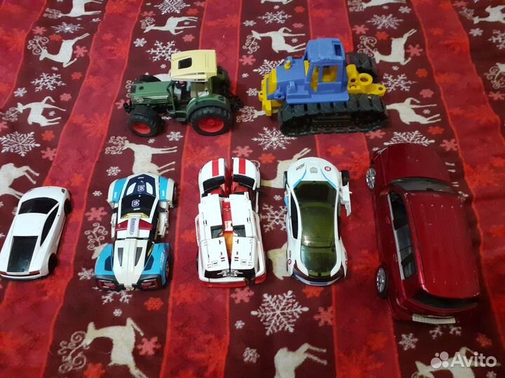 Машинки-трансформеры, трактора