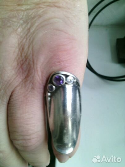 Перстень серебро