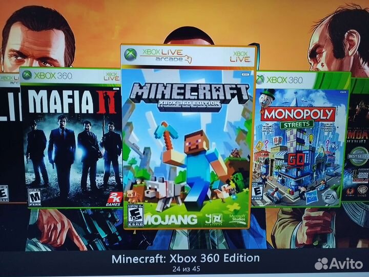 Xbox 360 Slim, Freeboot, 250 gb, 50 игр