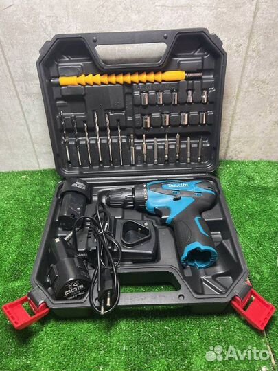 Аккумуляторный Шуруповерт Makita 12v с битами b-47