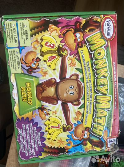 Настольная игра математика с обезьянкой