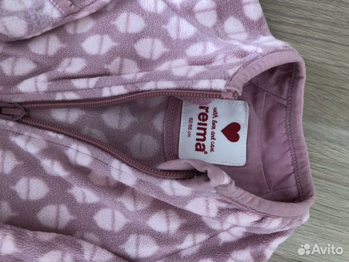 Флисовый комбинезон reima 62/68