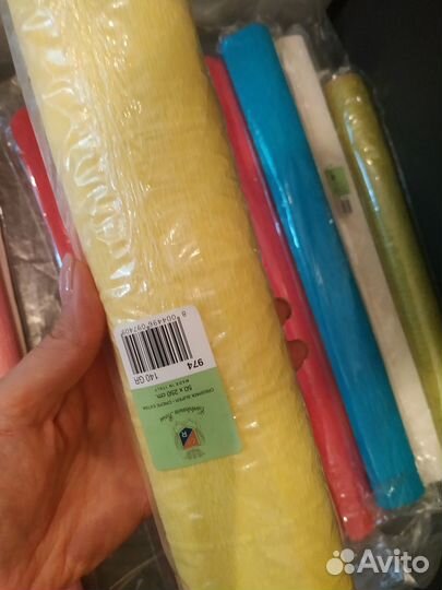 Набор гофрированной бумаги для оформления букетов