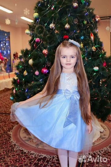 Нарядное платье для девочки на рост 116