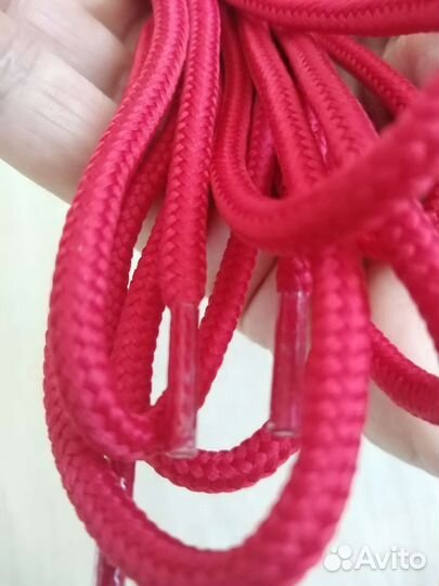 Шнурки Юнармия красные 140см под берцы