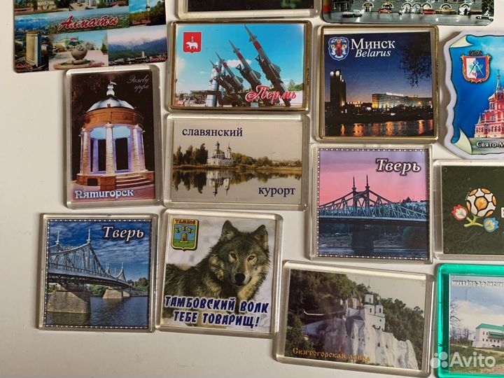 Магниты на холодильник города россии