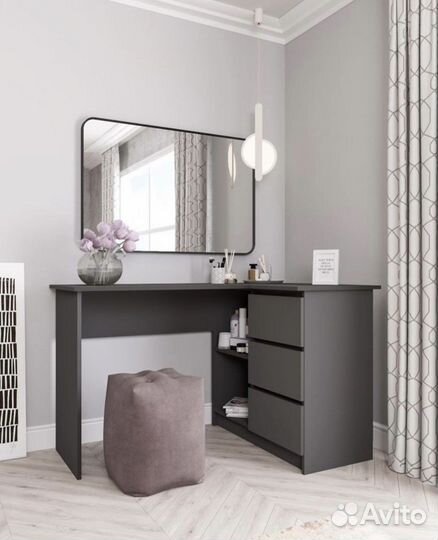 Стол письменный «Мори мс-16» серый