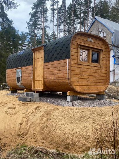 Баня бочка под ключ