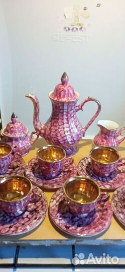 Кофейный сервиз СССР перламутровый
