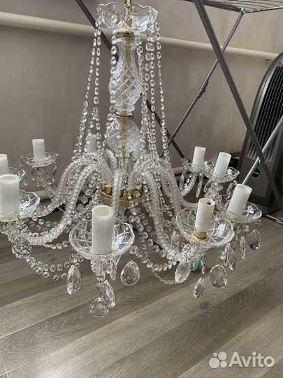 Люстры хрустальные бу