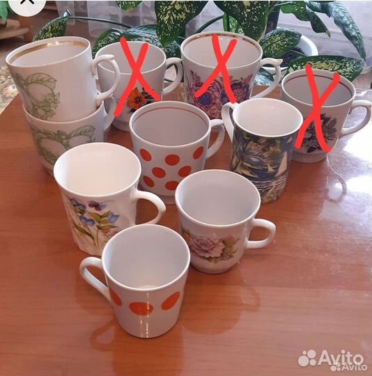 Посуда- чашки, тарелки.на любой вкус