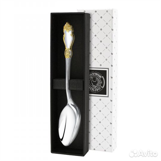 Ложка десертная Серебряная роза A