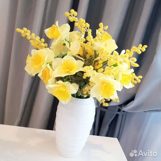 Букет нарциссов, искусственные цветы