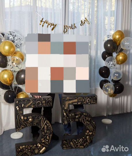 Объемная цифра 5