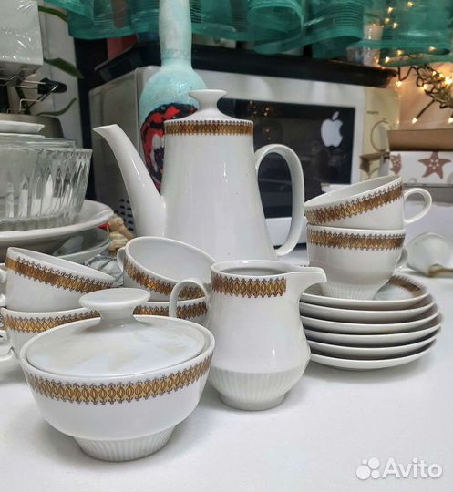 Кофейный сервиз. Фарфор, антиквариат