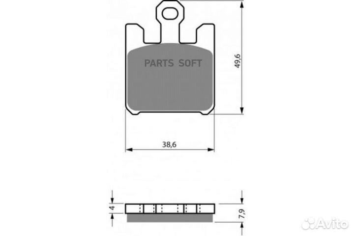 Nibk PM187 Колодки тормозные дисковые, комплект