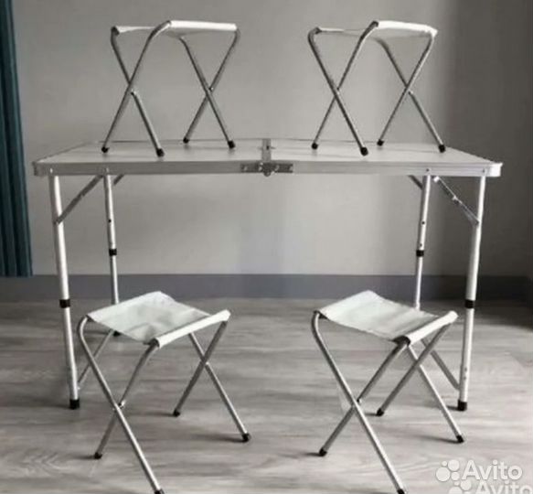 Стол 4 стула складной туристический