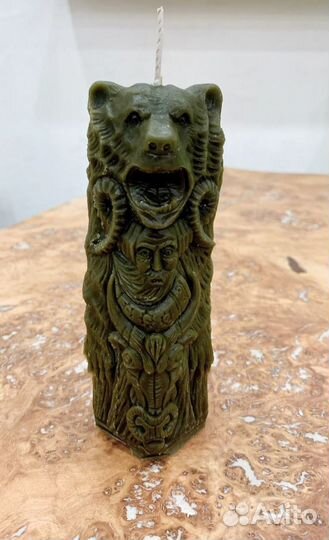 Свеча в форме идола славянского бога Велеса