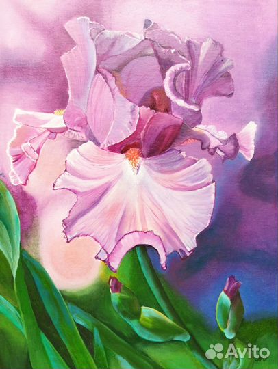 Картина маслом на холсте цветы