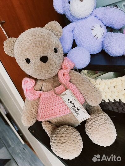 Плюшевые мишки вязаные