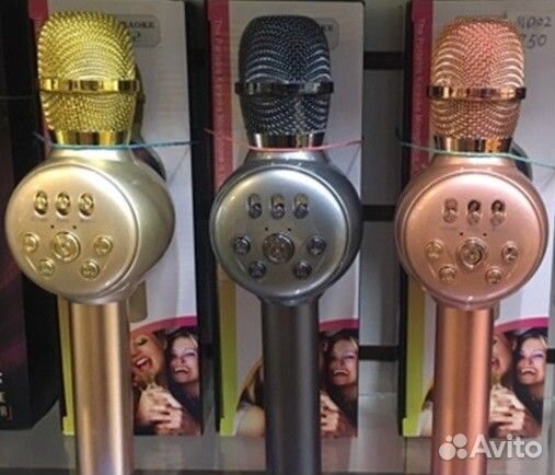 Караоке микрофон с динамической подсветкой