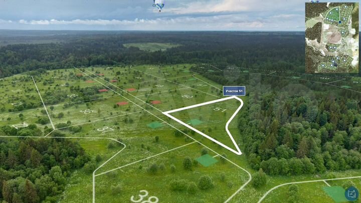 Участок 82,9 сот. (СНТ, ДНП)