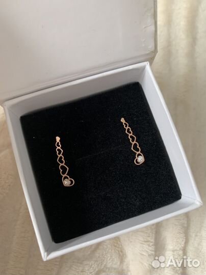 Золотые серьги каффы