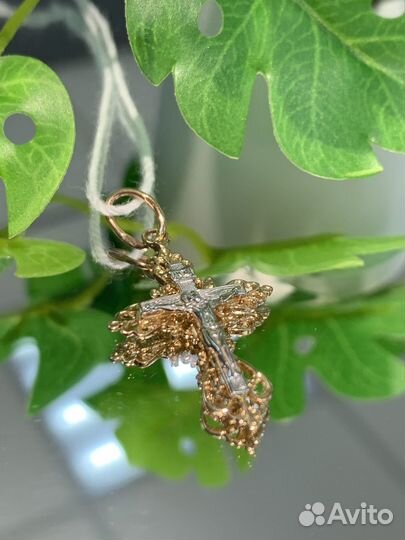 Золотой крест 585 пробы