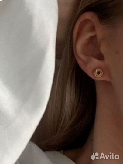 Новые серьги Ralph Lauren узелки оригинал