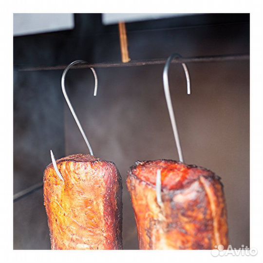 S крюк для копчения мяса и рыбы 12 см, комп 10 шт
