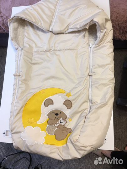 Зимний конверт в коляску или на санки