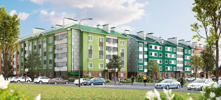 2-к. квартира, 66,3 м², 4/5 эт.