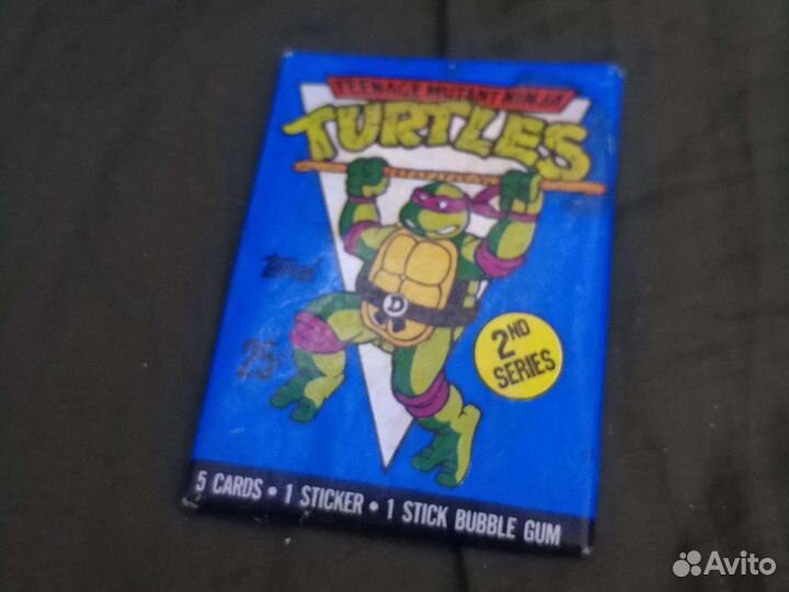 Черепашки ниндзя 1989/90 год со жвачкой topps