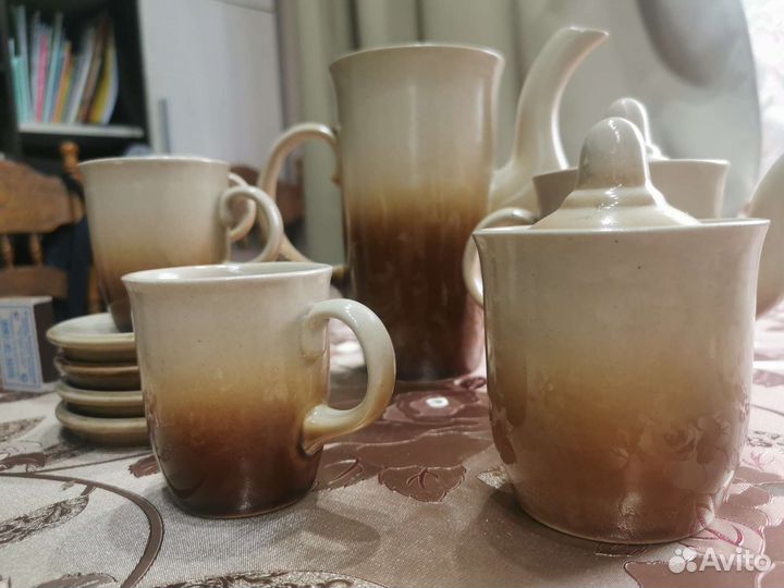 Чайный кофейный сервиз керамический