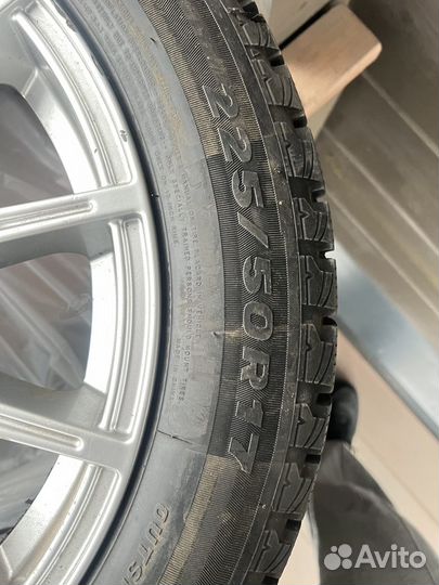 Резина на дисках липучка 225/50 r17