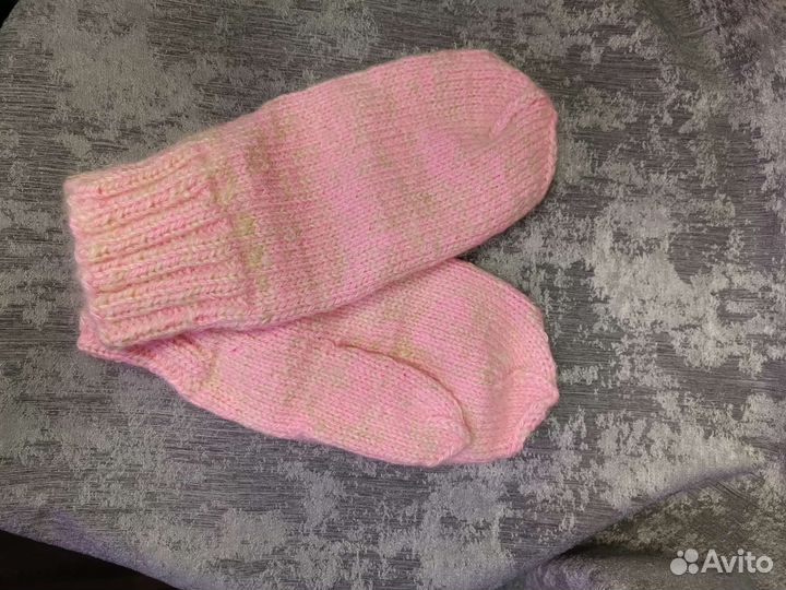 Варежки с козьим пухом